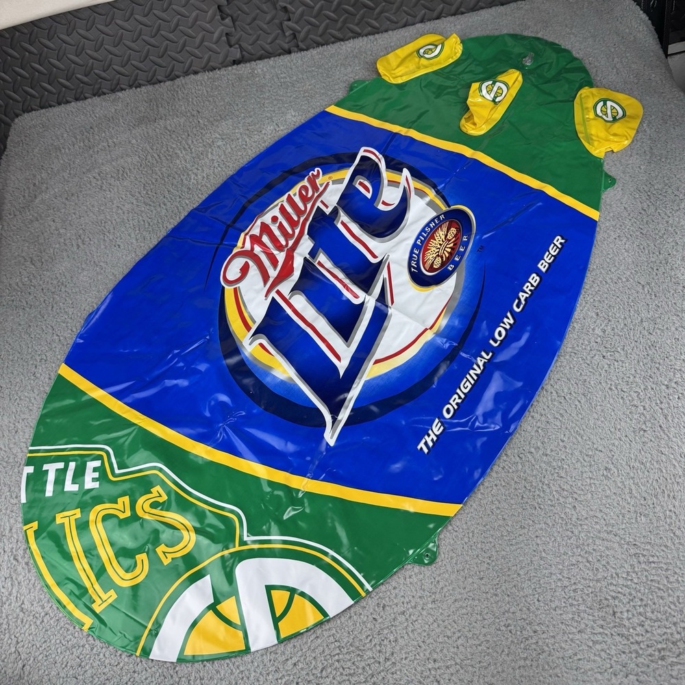 Seattle‎ SuperSonics Blimp Advertising Miller Lite Inflatable Blow up Vintage